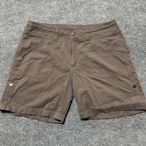 Ojai Shorts Womens 8 Outdoor Hiking Casual Lightweight Nylon Pockets Button